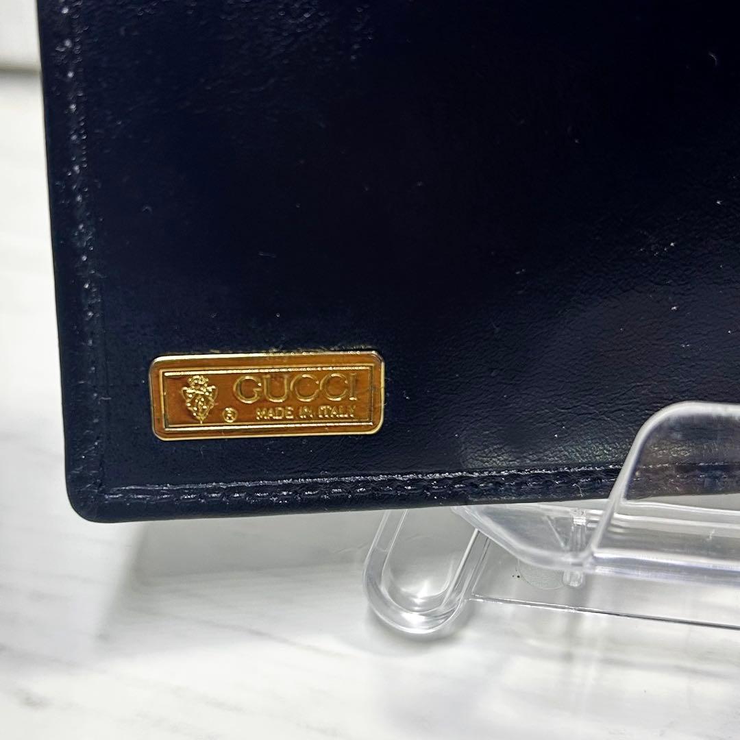 GUCCI オールドグッチ シェリーライン 二つ折り財布