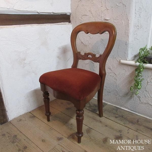 イギリス アンティーク 家具 バルーンバックチェア 椅子 イス 英国 4303e