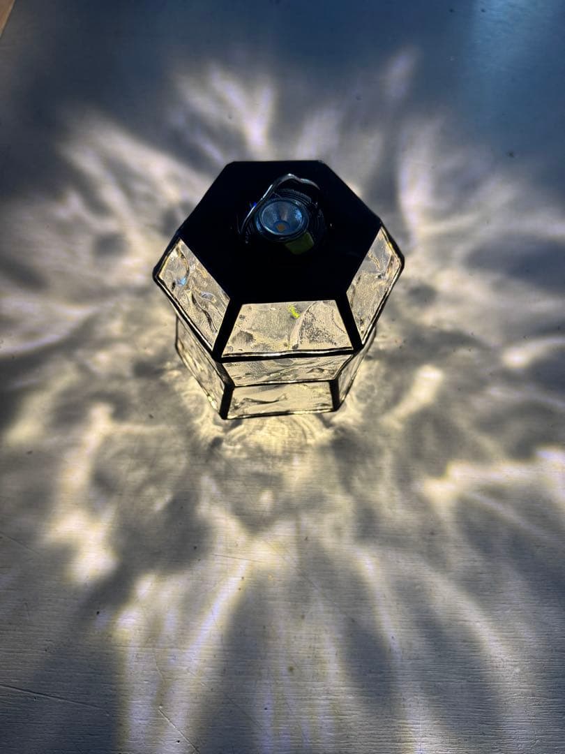 けーさん専用　peanuts clearー　ステンドグラス　ゴールゼロLEDラン