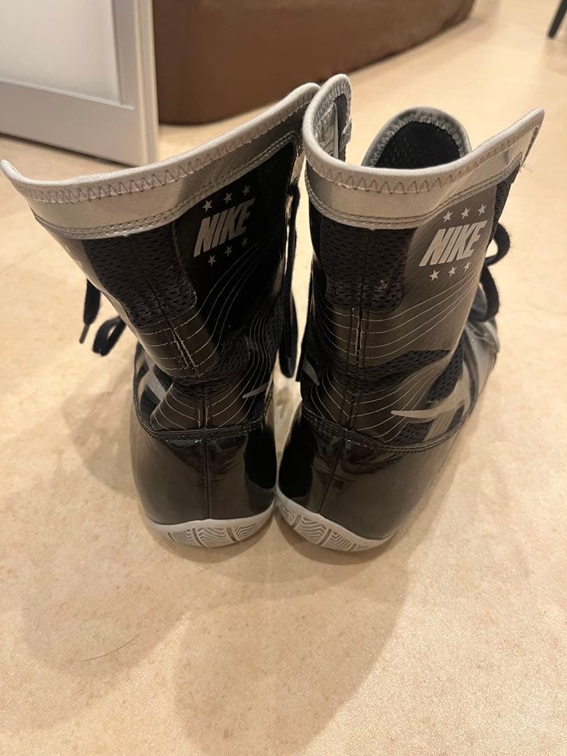 NIKE ボクシングシューズ ハイカット ブラック/シルバー