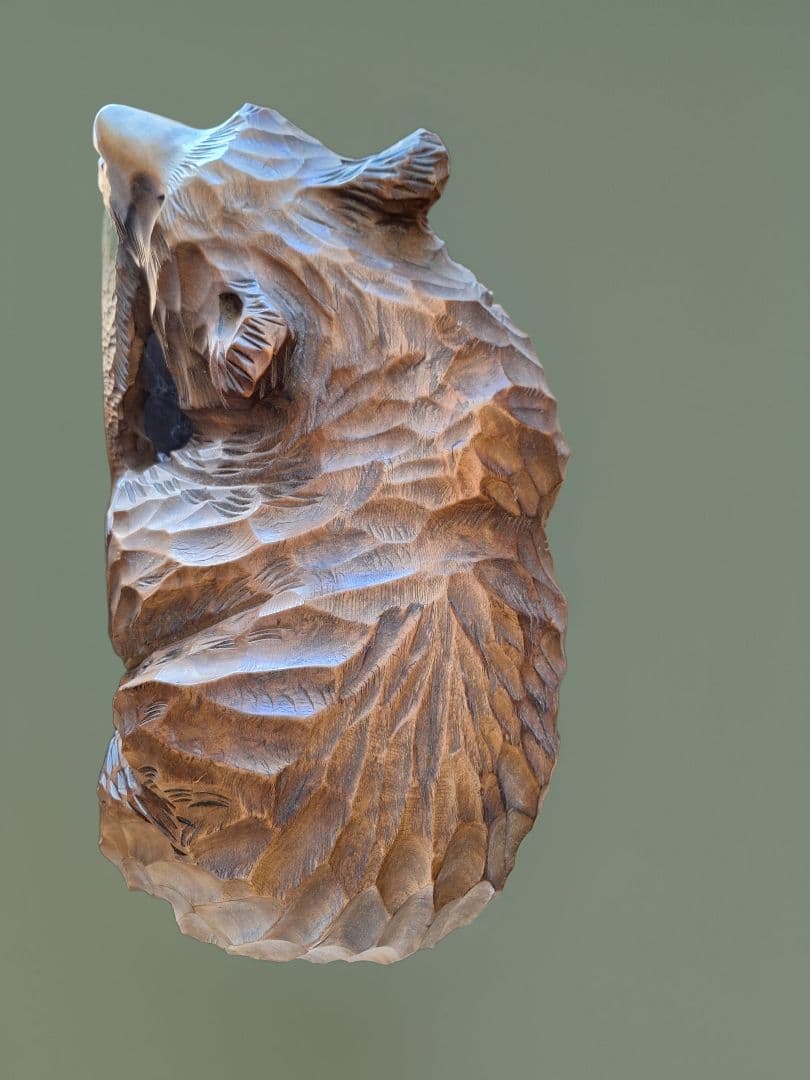 アンティーク木彫り　熊(横51×幅28×高さ34cm 重さ10kg)