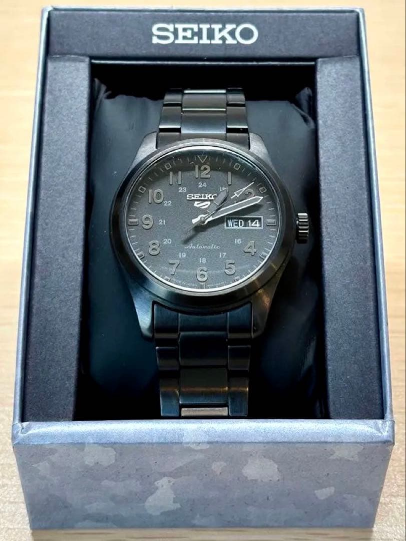 SEIKO 5スポーツ SBSA165 自動巻き 機械式 セイコー ブラック