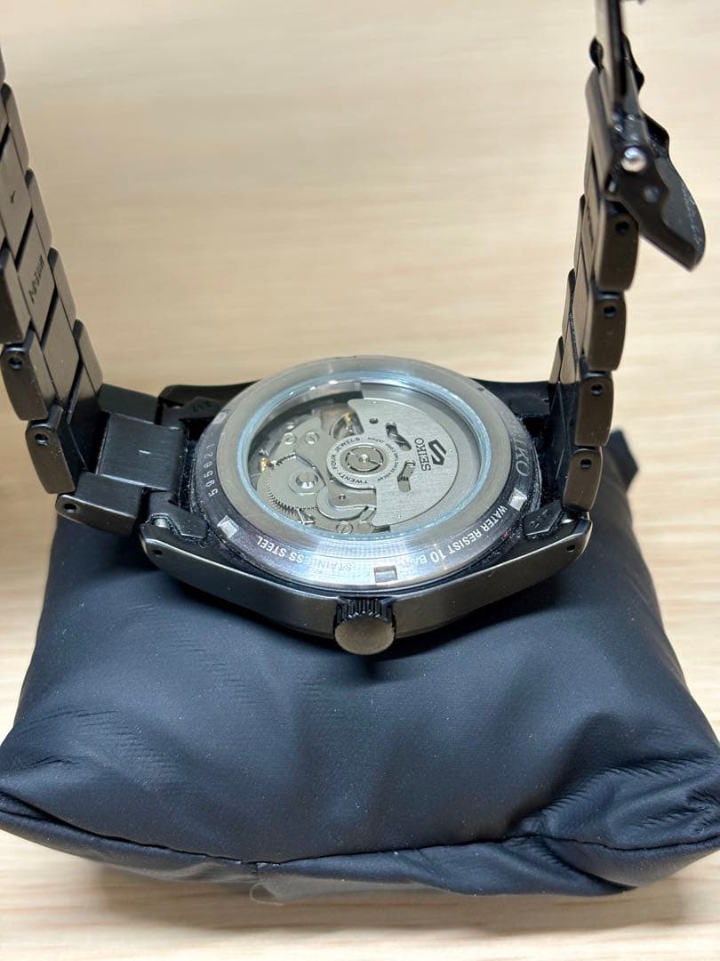 SEIKO 5スポーツ SBSA165 自動巻き 機械式 セイコー ブラック