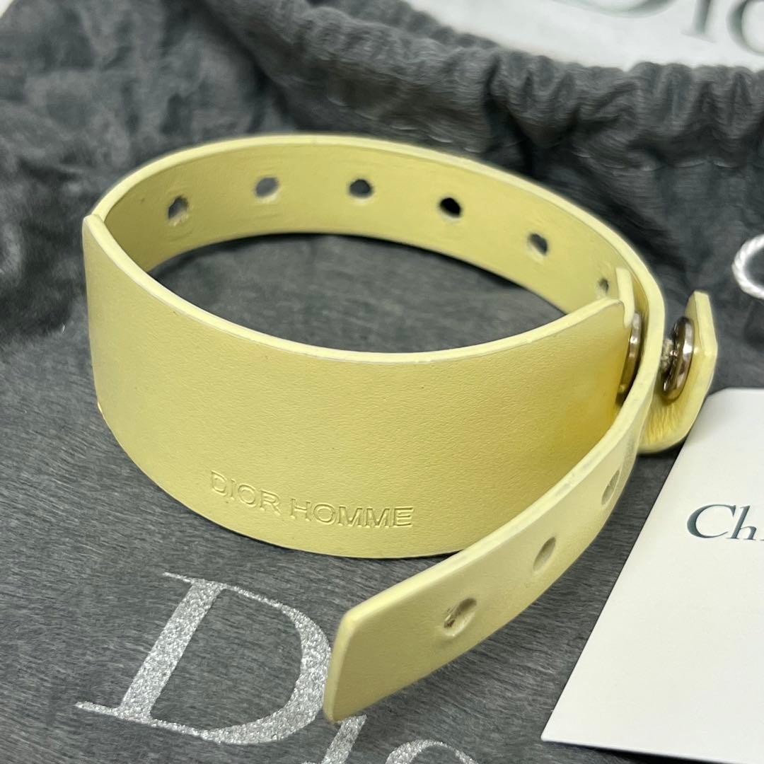 稀少 エディ期 DIOR HOMME ディオールオム ブレスレット ジョーヌー