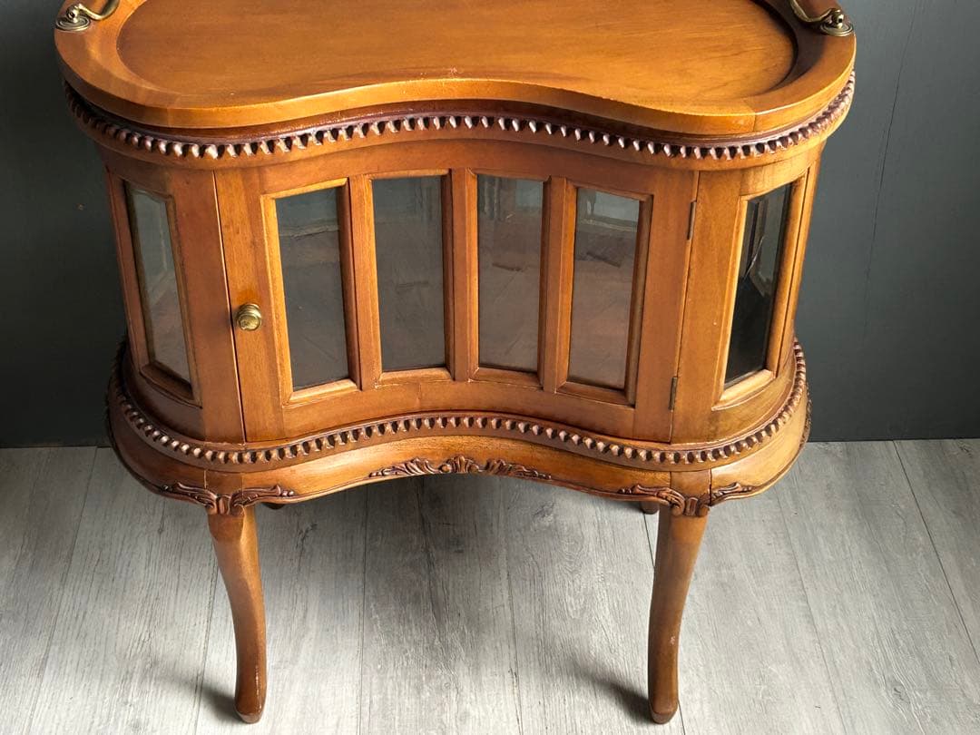 イタリア　マリナ　カッシーリ　ボトルショーケース　マホガニー材　高級　KH