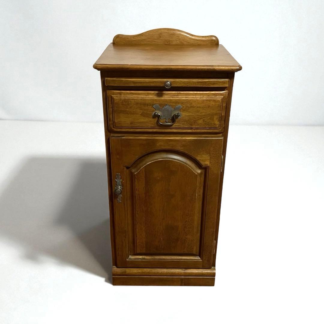 【良品】karimoku カリモク　コロニアル　電話台　アンティーク　高級家具