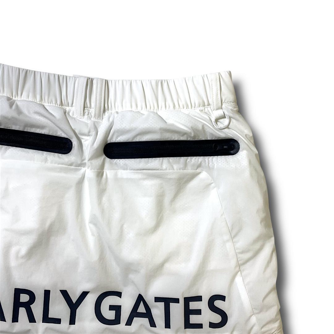 定価3万 0 パーリーゲイツ 快適高機能素材 ビッグロゴ ミニ スカート 白