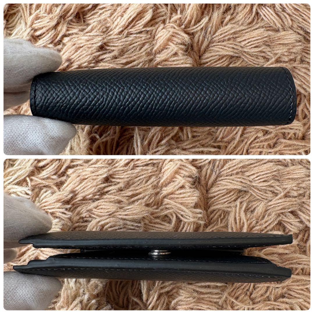 【未使用】ボナベンチュラ レザー  二つ折り財布 ブラック メンズ レディース