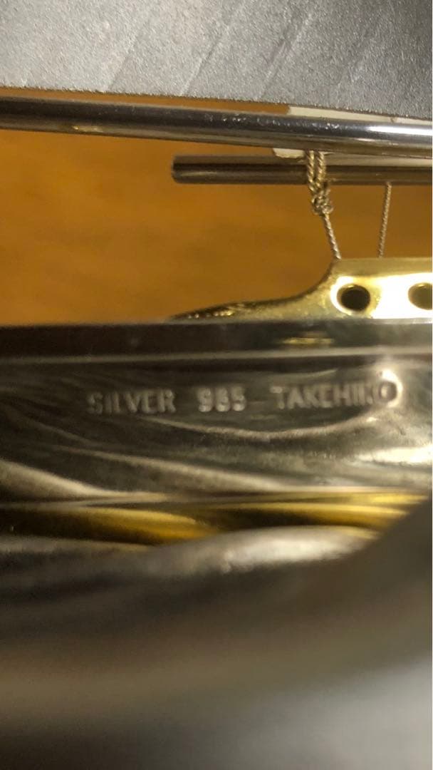 銀製　帆船ヨットの置物　武比古