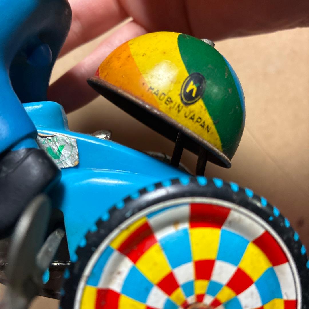 サ*ー様 昭和レトロ　フランダースの犬のネロです。ソフビ　ブリキ　おもちゃの自転