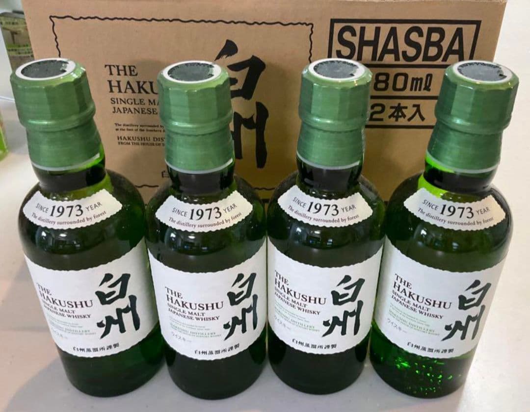 サントリーウイスキー白州180ml12本