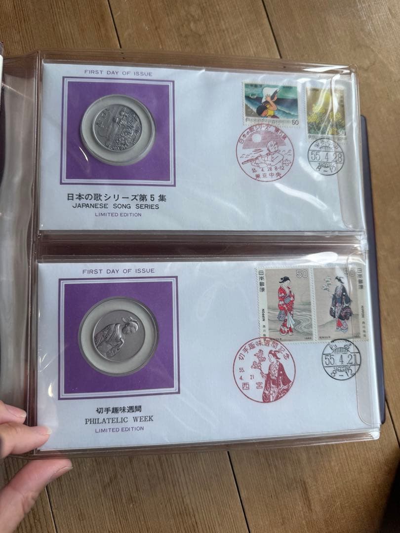 ジンギスカン様✴︎昭和55年度日本切手初日カバーメダルコレクション　23種類