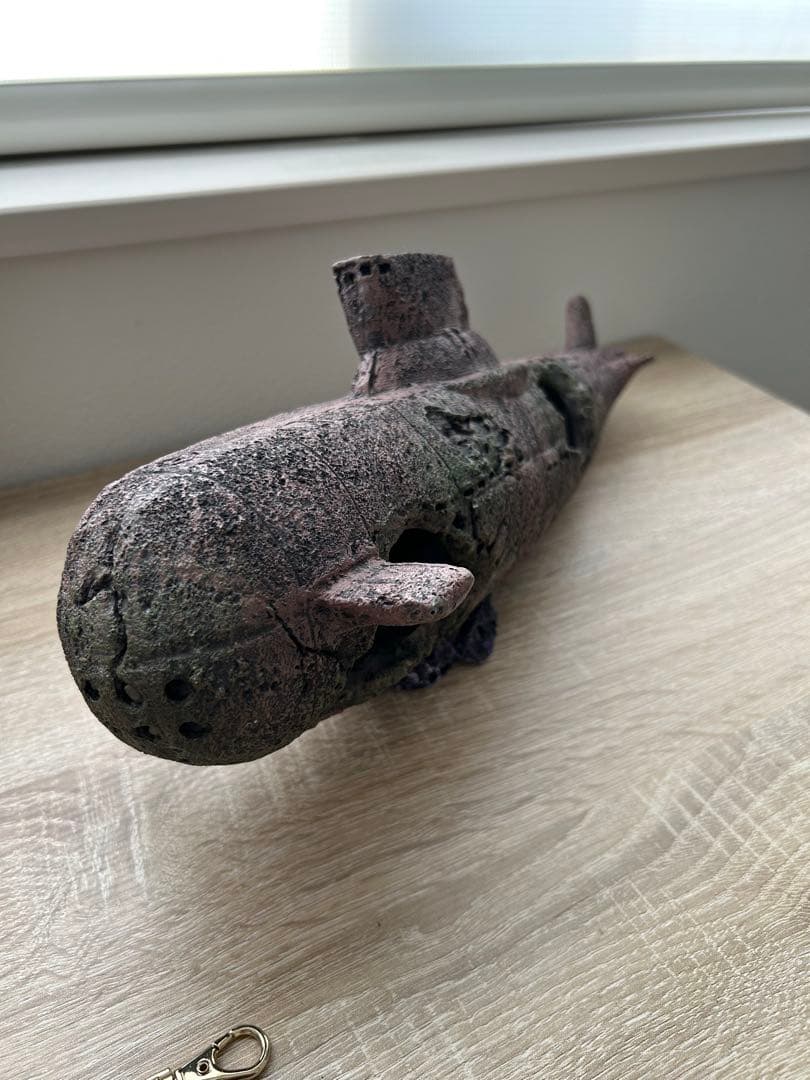 お得な3点セットGEX 60cm水槽&LEDライト&潜水艦沈没船