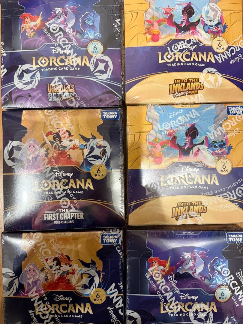 新品未開封 Disney Lorcana ロルカナ 未開封 6box セット
