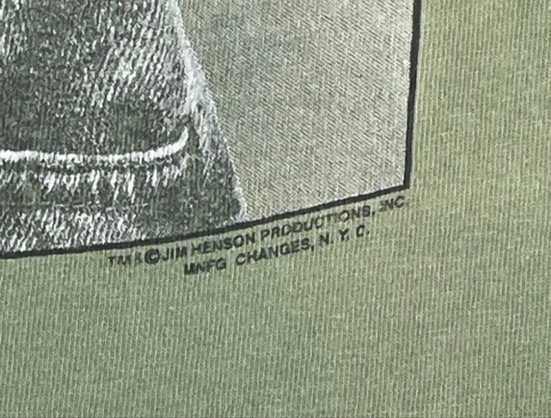 カーミット ビッグシルエットTシャツ オリーブグリーン フェード xl