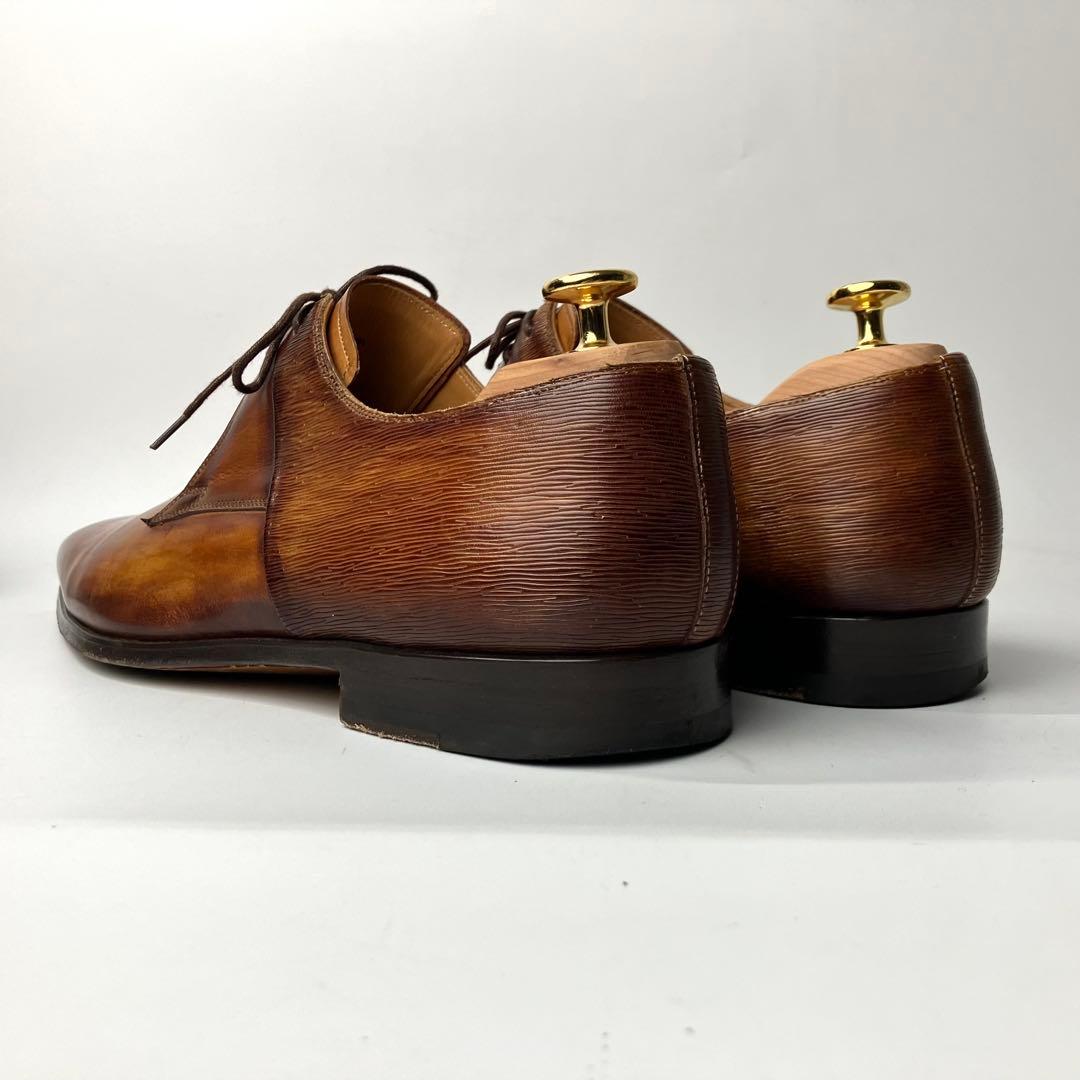 【美品】MAGNANNI パティーヌ　レースアップ　ドレスシューズ　BR 41