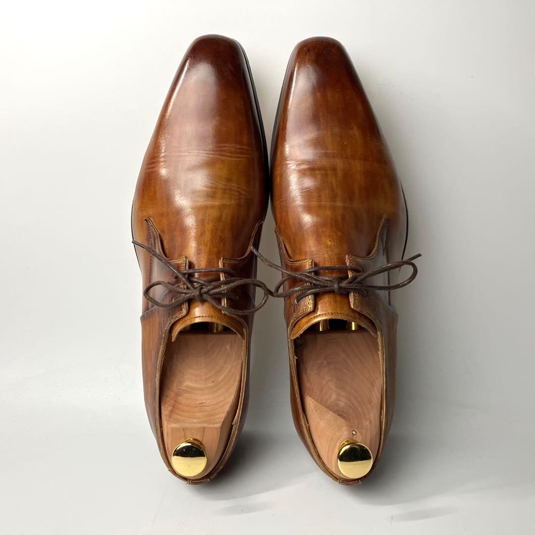 【美品】MAGNANNI パティーヌ　レースアップ　ドレスシューズ　BR 41