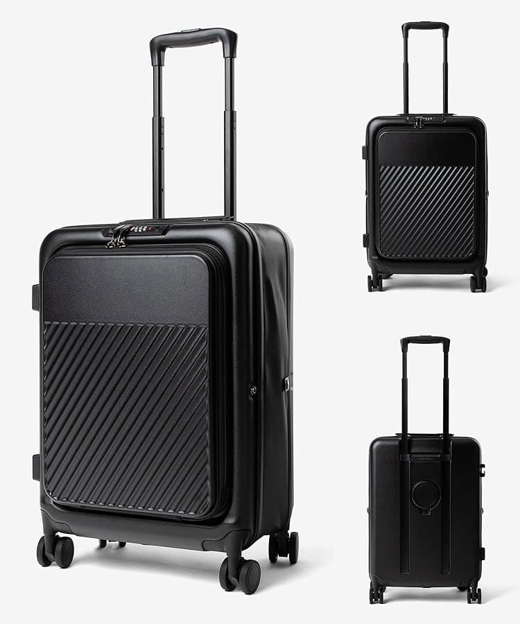 45L ブラック UNKNOWN&Co. スーツケース 折りたたみ可能 可変式