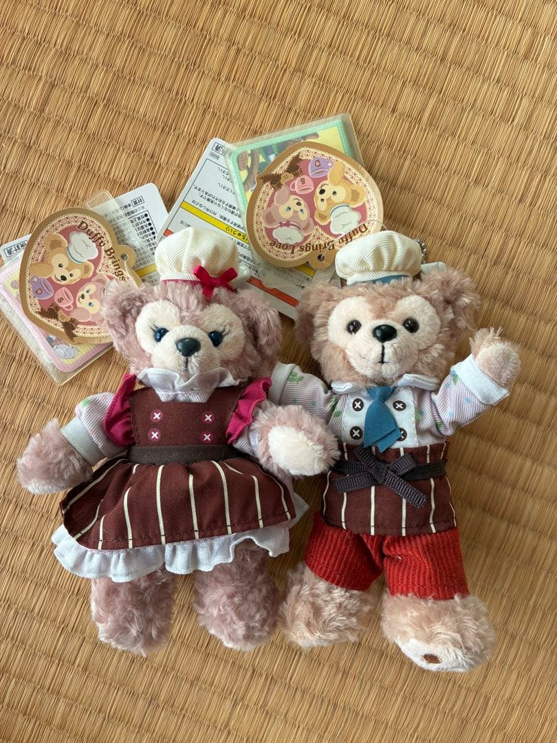 ダッフィー シェリーメイ ぬいぐるみバッジ　セット　新品　未使用　タグ付き