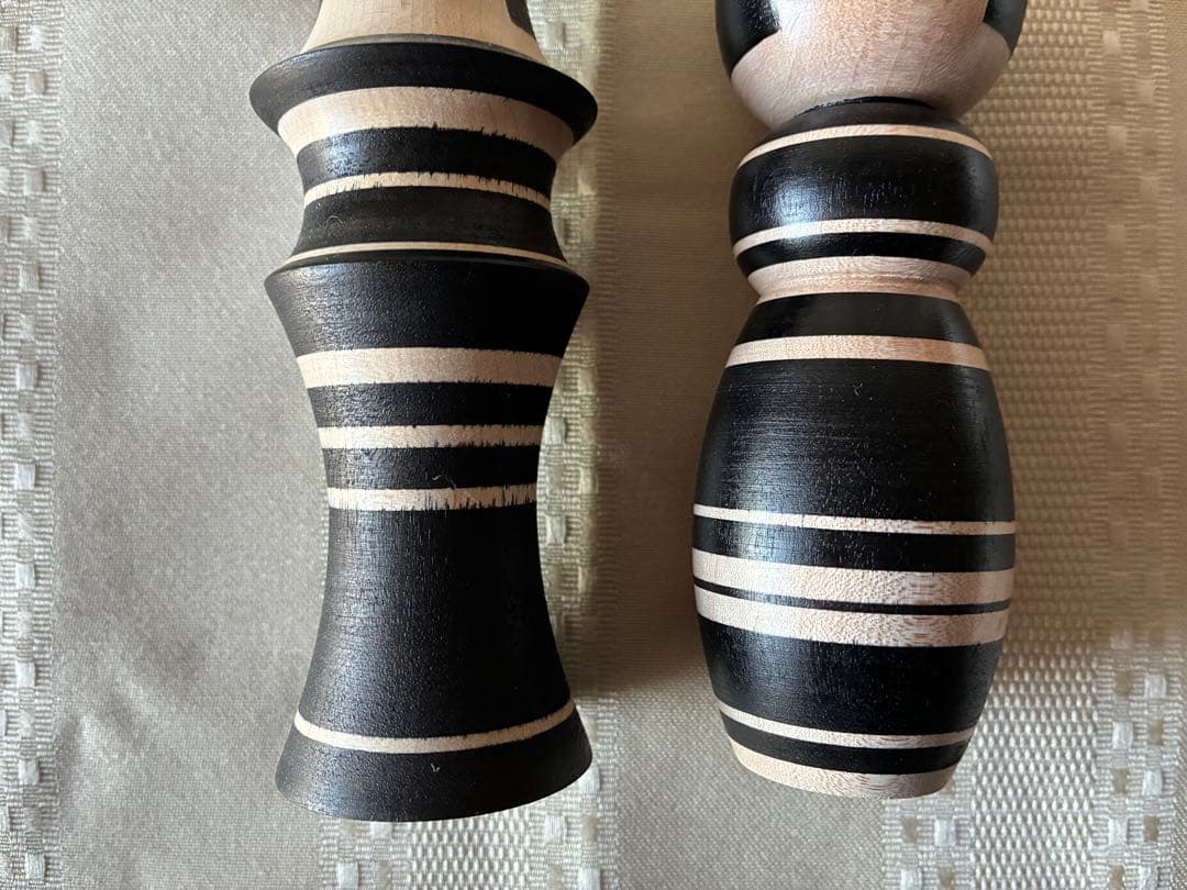 ルビンのこけし ペア ブラック 黒 限定品 青森県黒石市 22000円