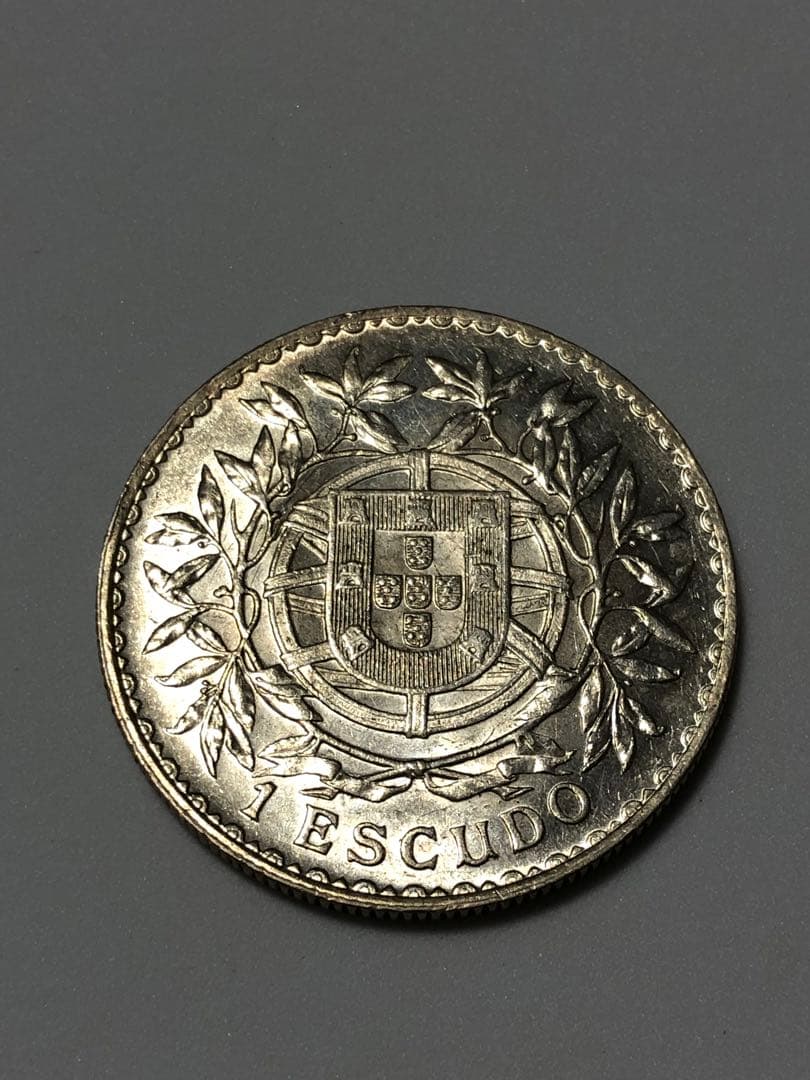1916年 ポルトガル 1エスクード銀貨 美品 SV835 大型