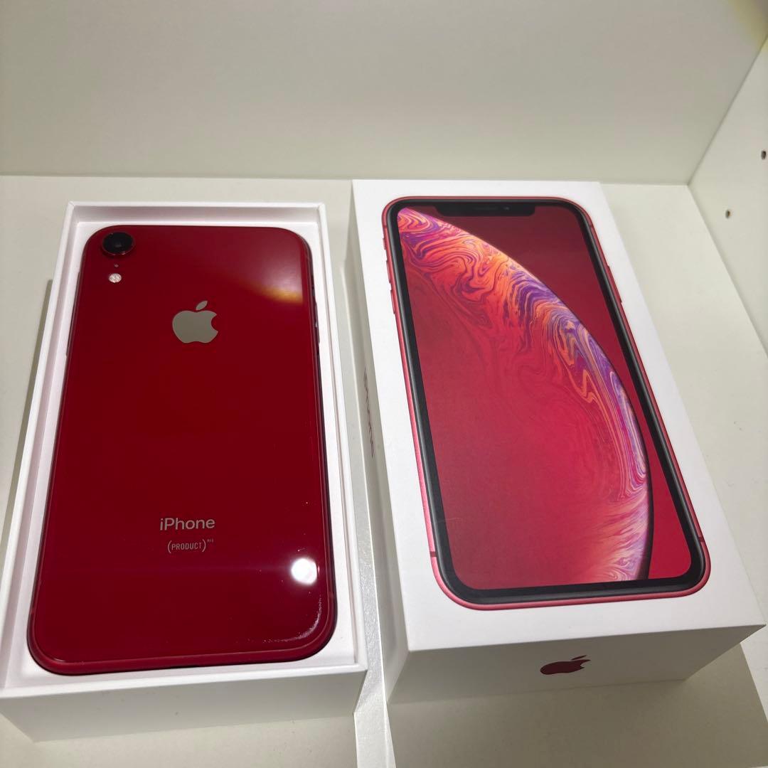 iPhoneXR 64GB レッド SIMフリー 82%