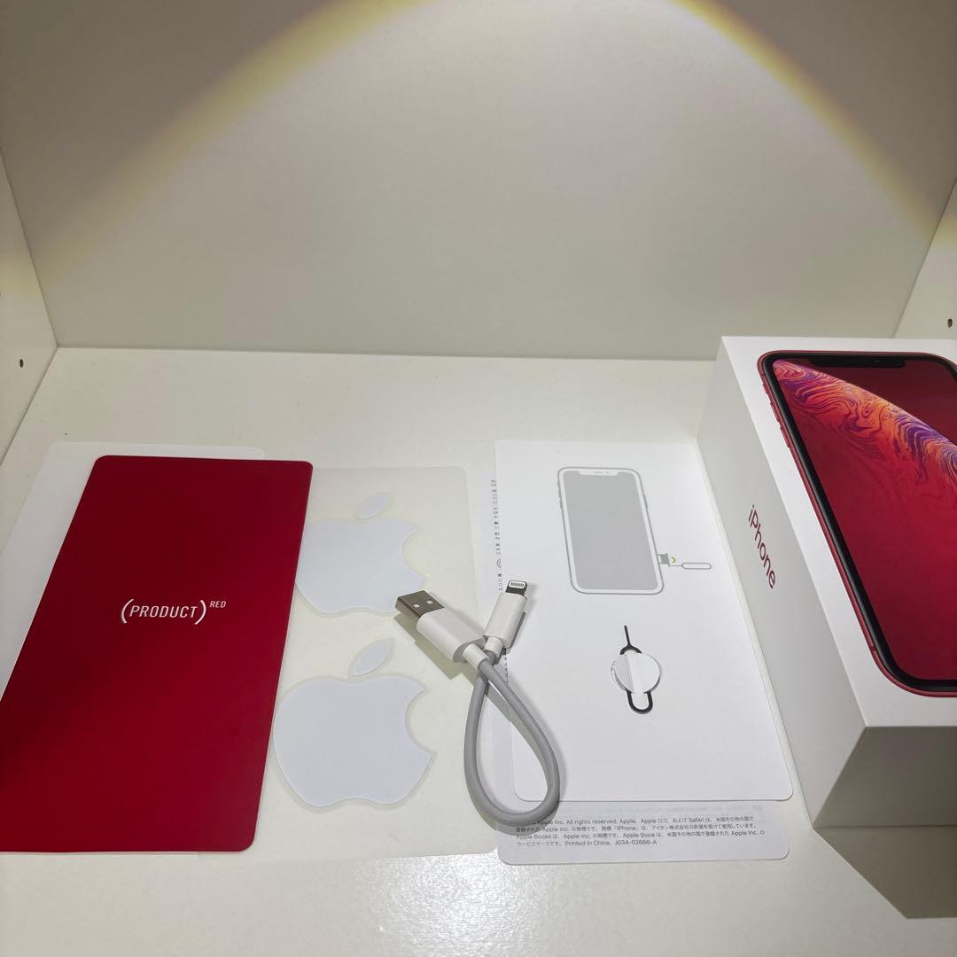 iPhoneXR 64GB レッド SIMフリー 82%