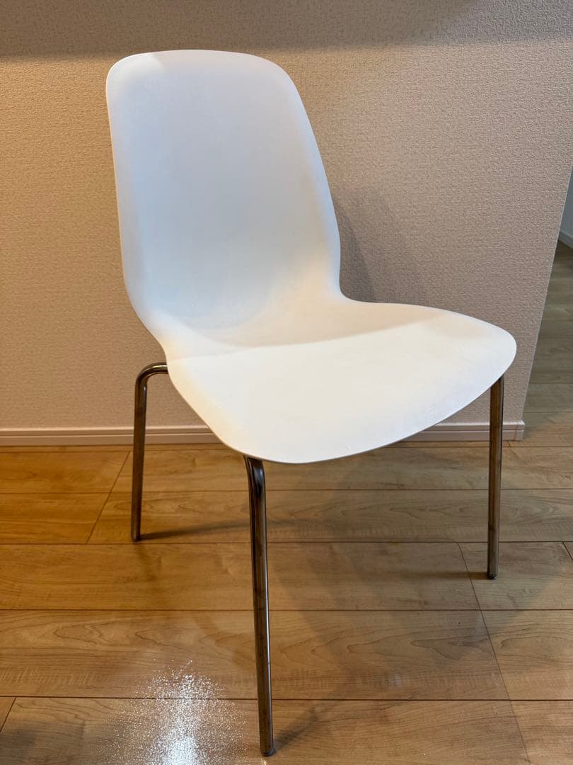 LOWYA ダイニングテーブル IKEA チェア セット幅140cm 大理石調