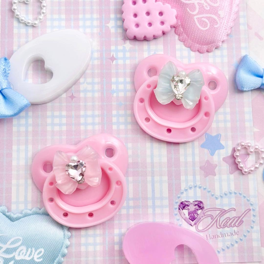 ゆうしゃ、様 ハンドメイド　ぬい服　おしゃぶり　ナース　メイド服　水色