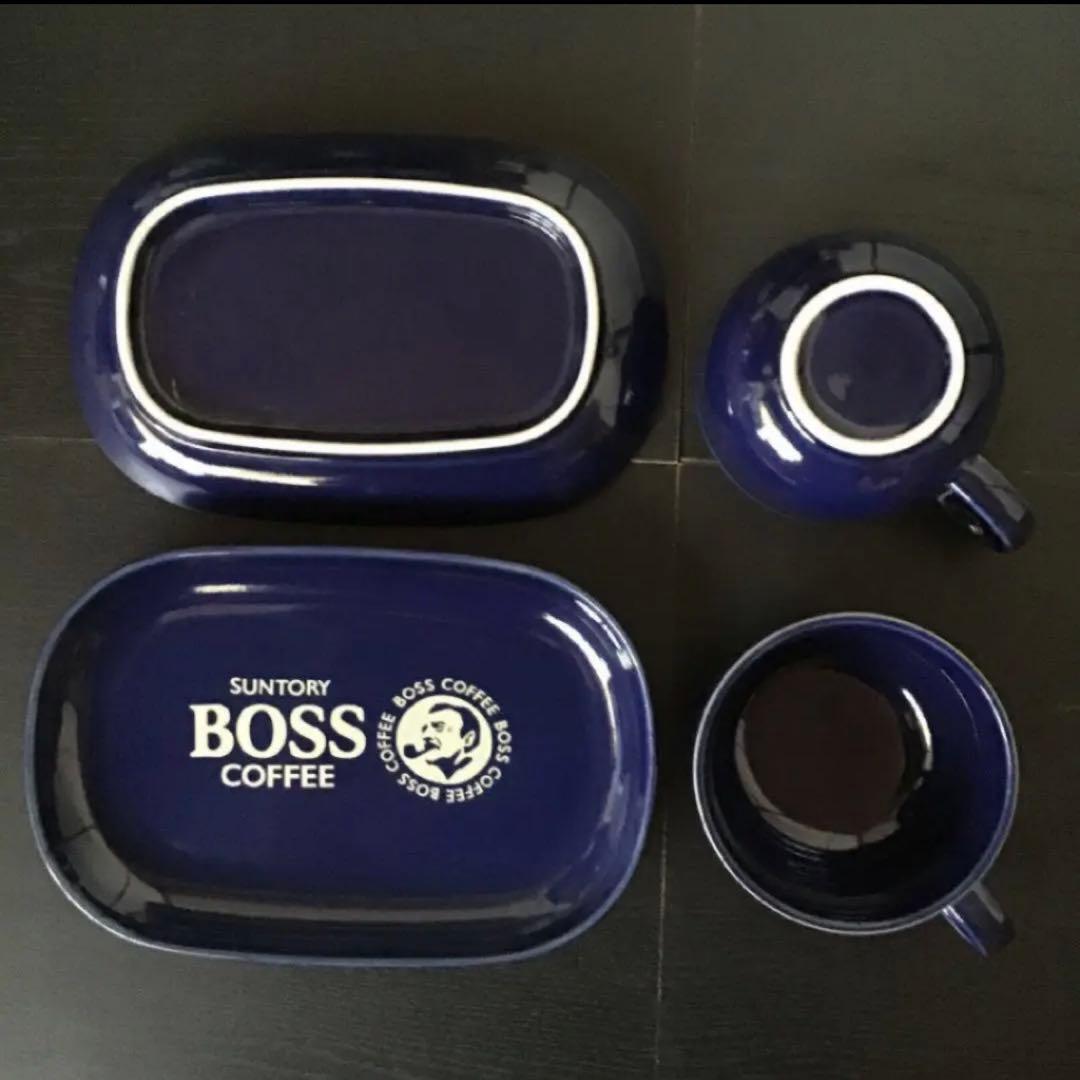 未使用品『ボスBOSSオリジナルカップ&プレート(各2点入り)』非売品懸賞当選品