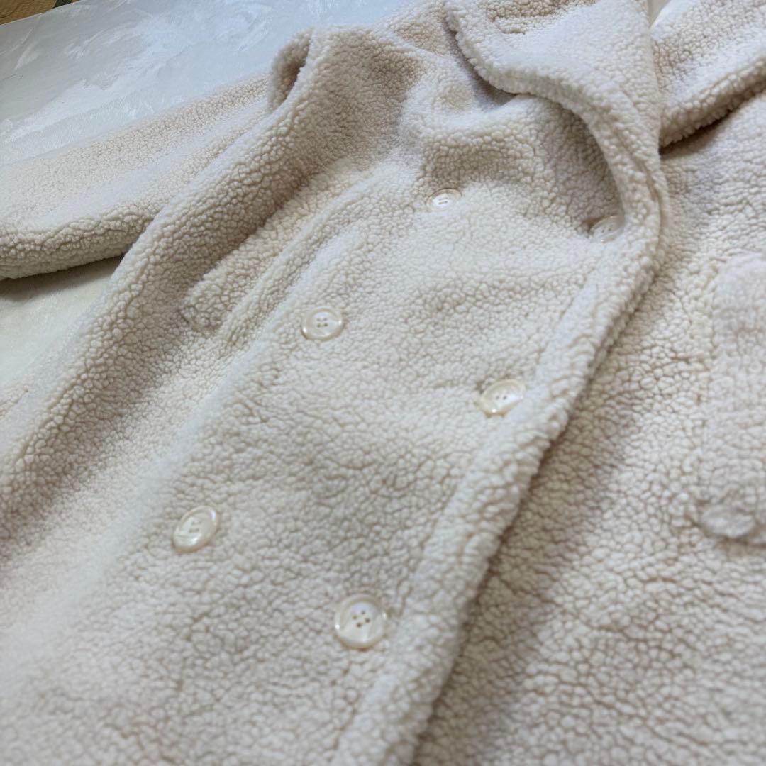 極美品 rienda リエンダ テディボア 2WAY ロングコート S