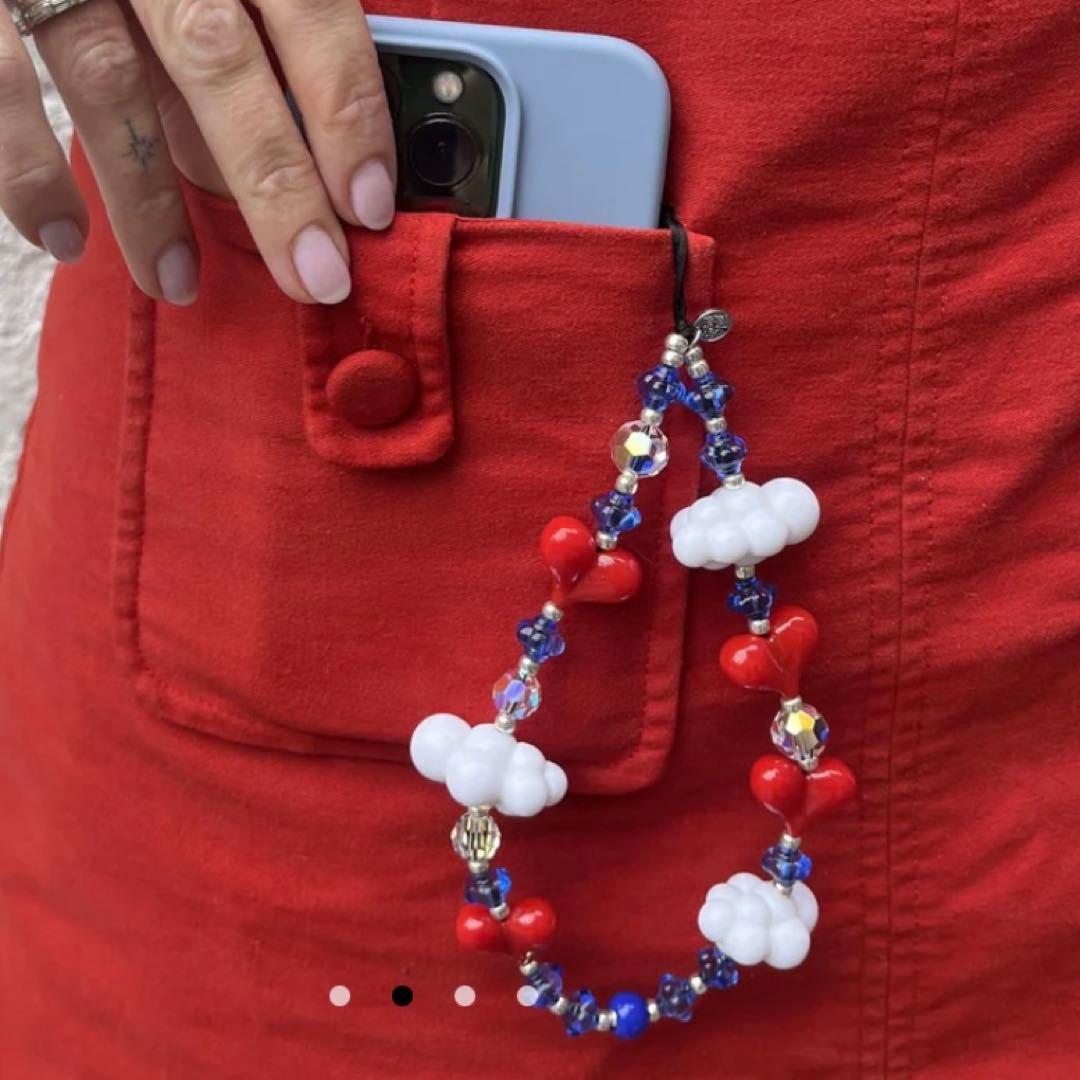 正規品 ストリングティング キューピッド kawaii ハート 雲 ブルー