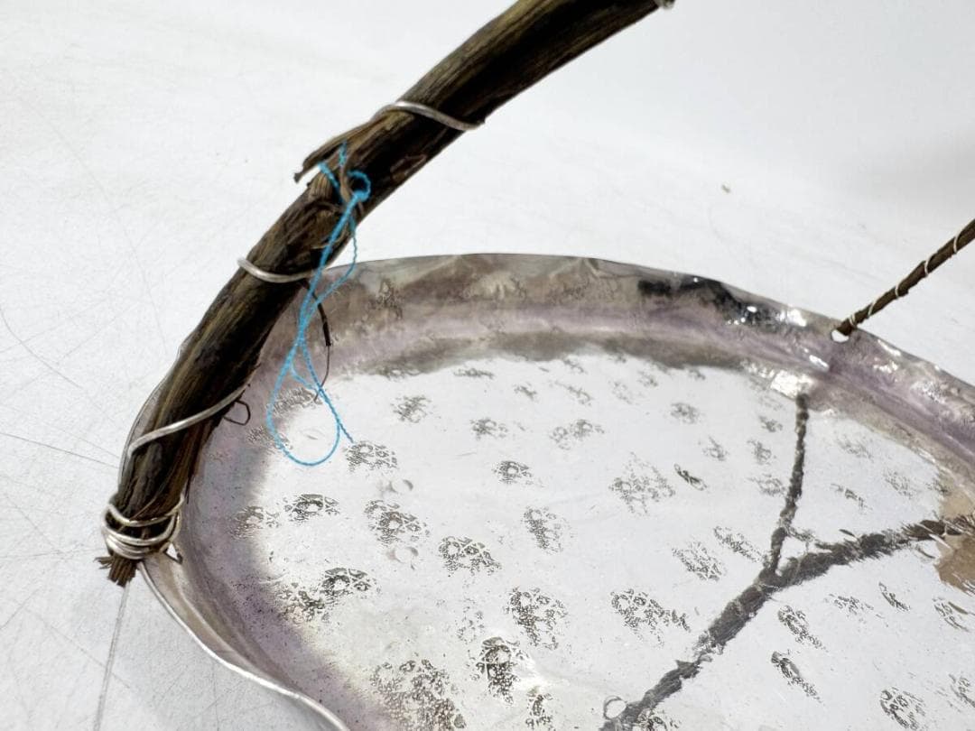 純銀製　菓子器　呉杉堂　茶道具　古道具　重量約157.4ｇ　骨董　古美術　共箱付