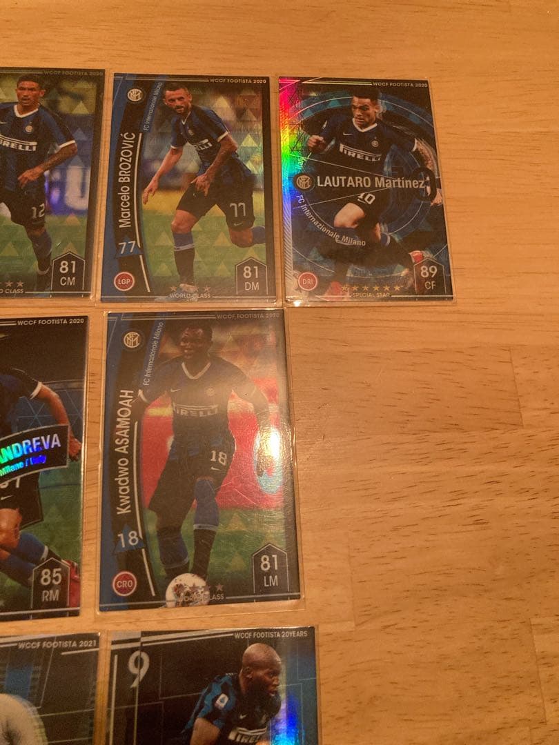 wccf footista インテル　25枚カードセット