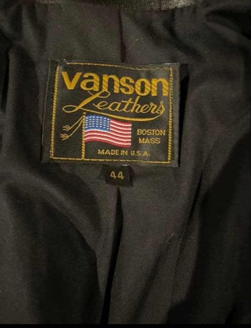 バンソン ENF エンフィールド ライダースジャケット　US44 No42