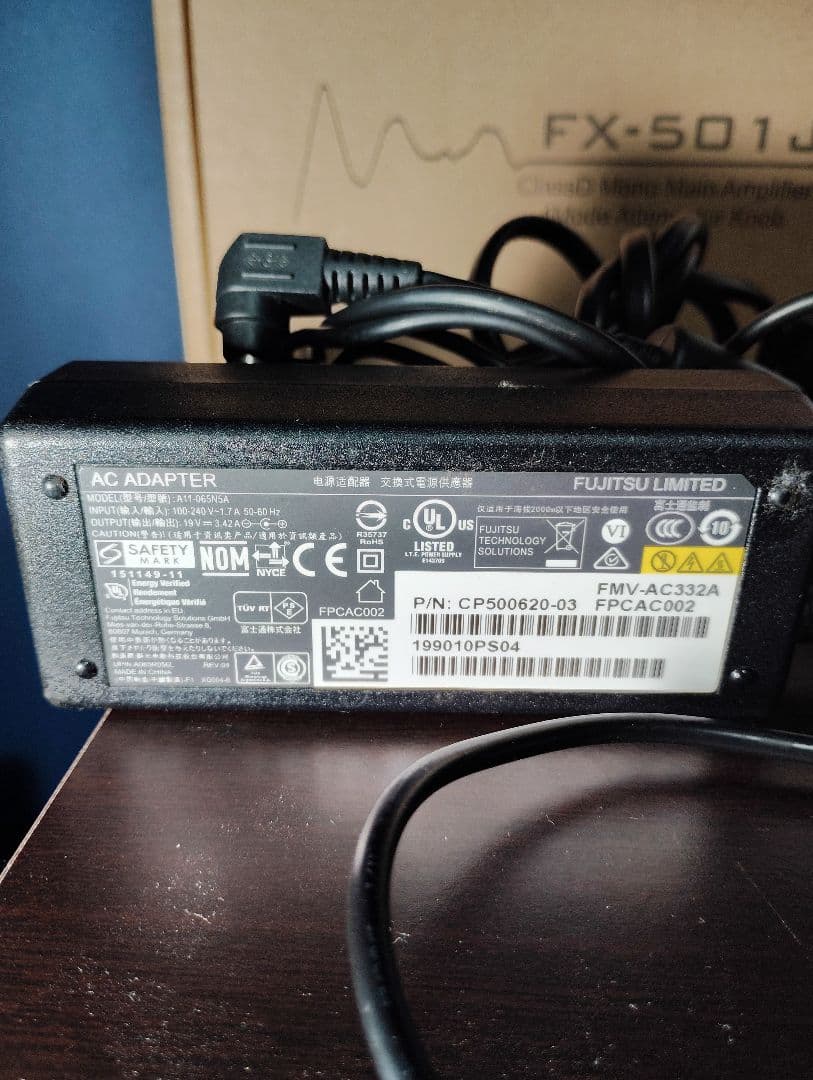 FX-AUDIO- 501J モノラルアンプ 2台 アダプター　おまけ付き