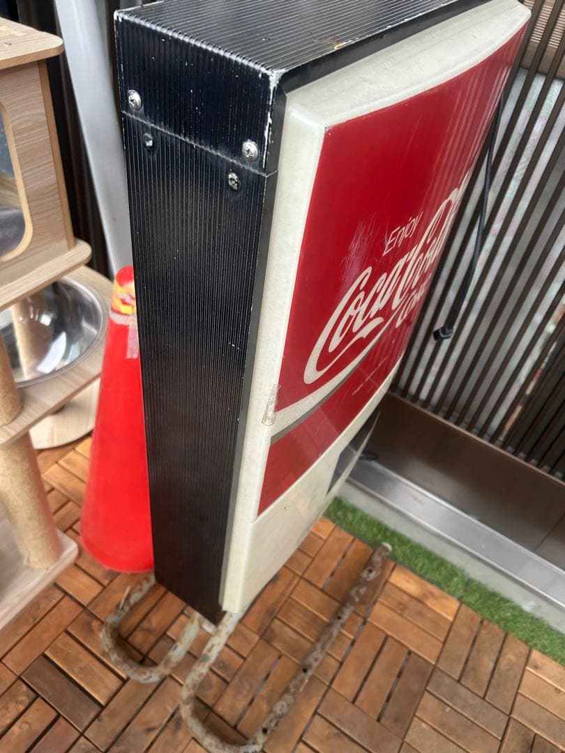 Coca-Cola レトロ看板 ライト点灯します　ヴィンテージ希少