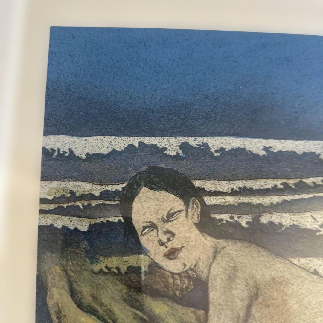 お値下げ‼️リトグラフ　版画　沈黙の埋葬　田村文雄