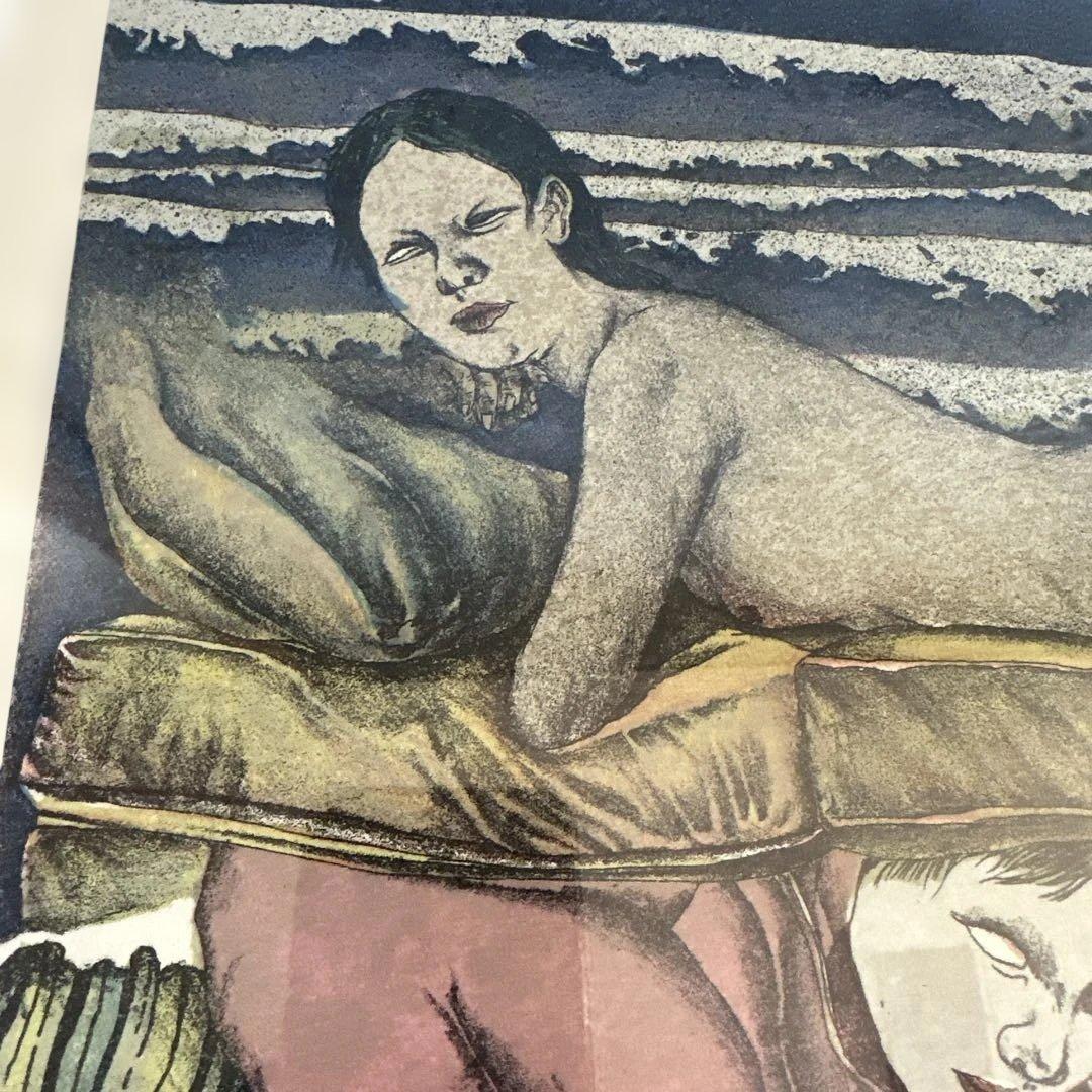 お値下げ‼️リトグラフ　版画　沈黙の埋葬　田村文雄