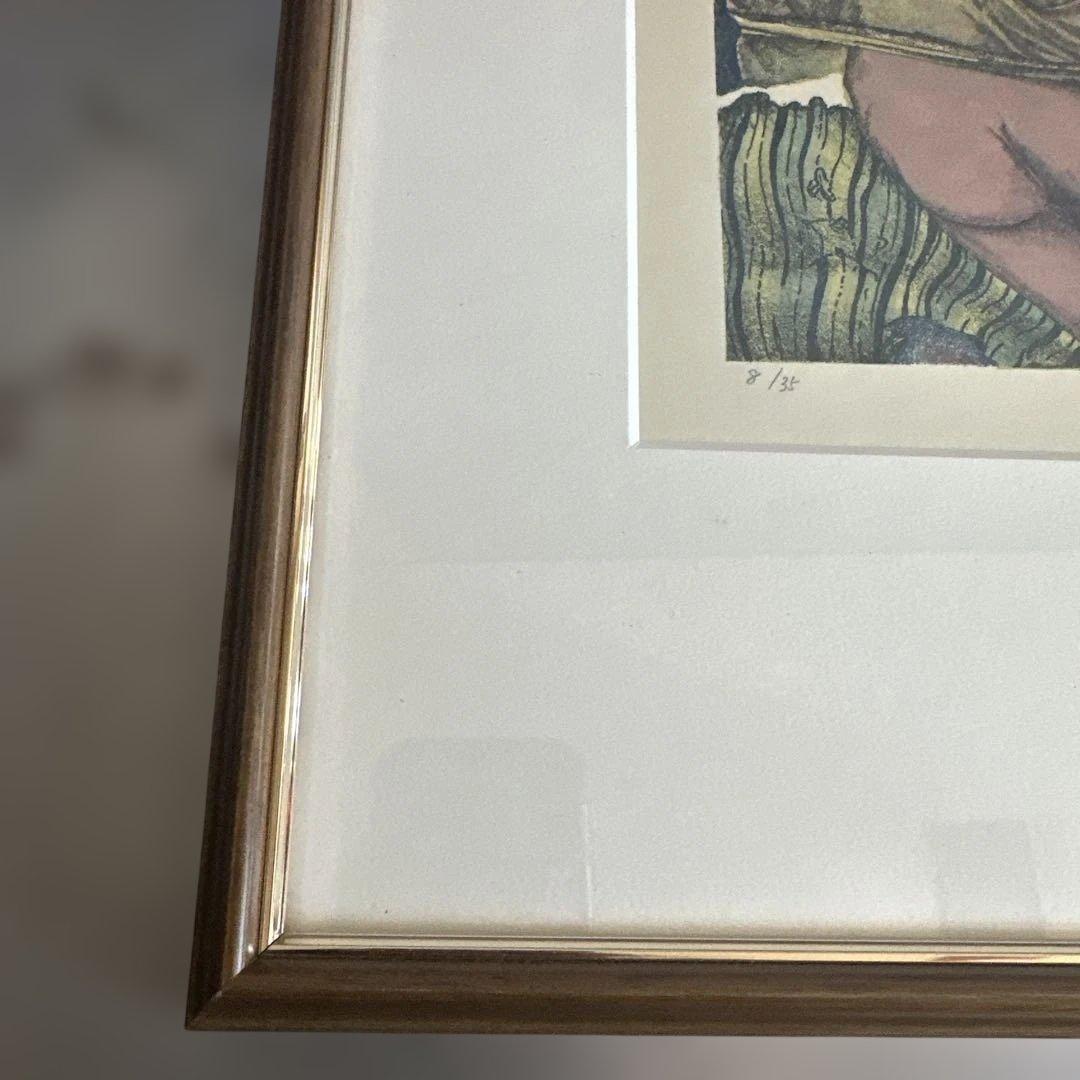 お値下げ‼️リトグラフ　版画　沈黙の埋葬　田村文雄