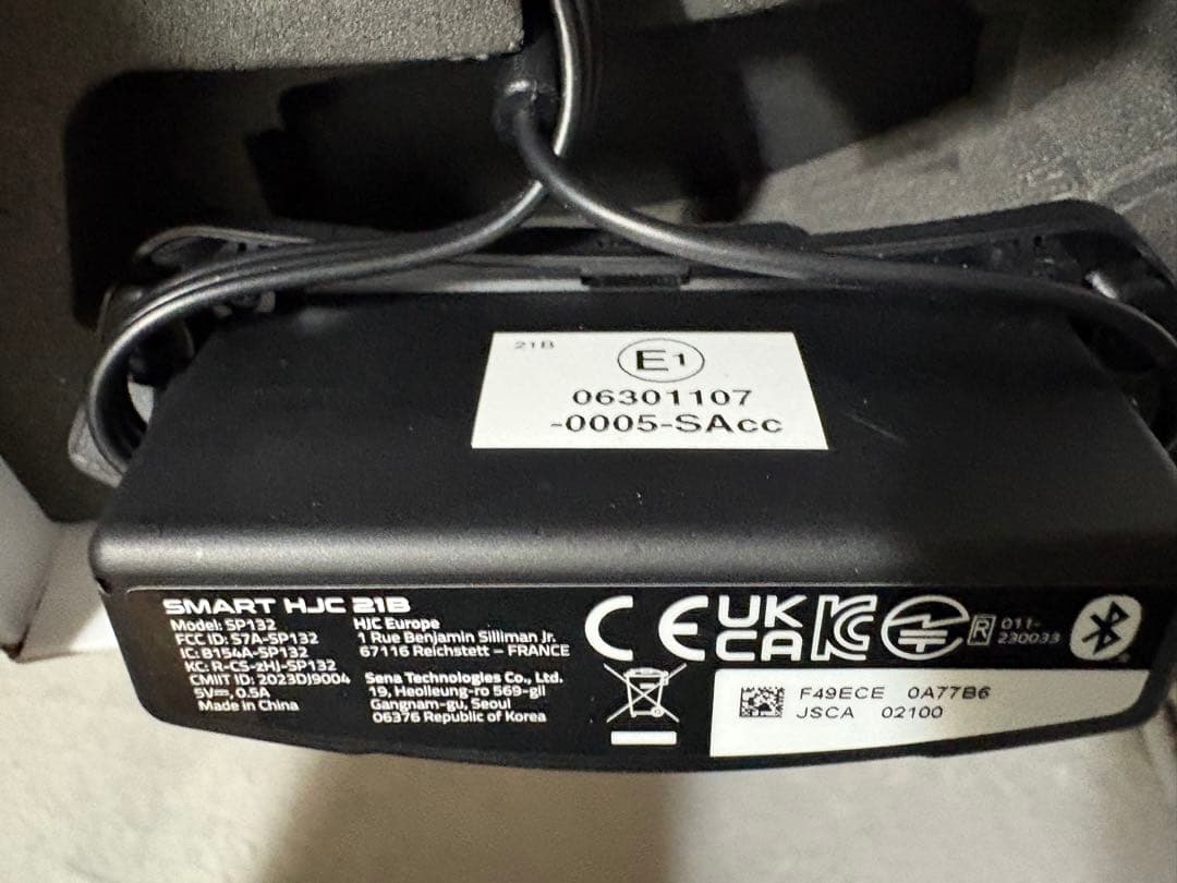 アクセサリー SMART HJC 21B BLACK