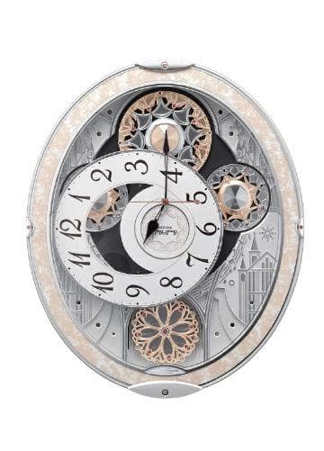 リズム時計 からくり電波掛時計スモールワールド ノエル 8MN407RH03