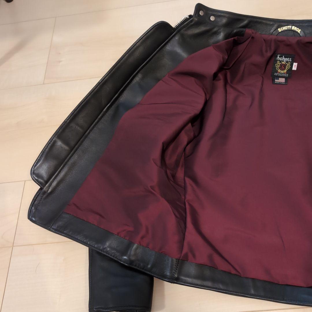 【美品】Schott 641xx 38 ショット シングルライダース