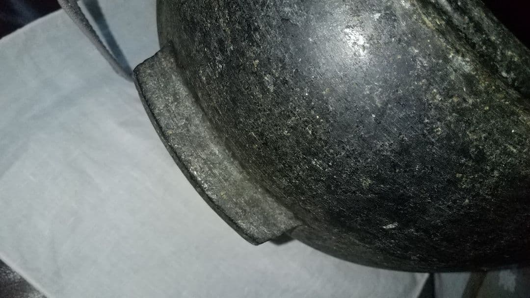 李朝　耳付き石器壷