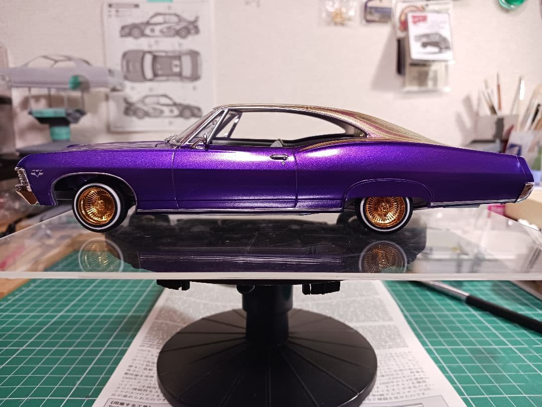 自動車 amt 1/25 1967 impala ss lowrider