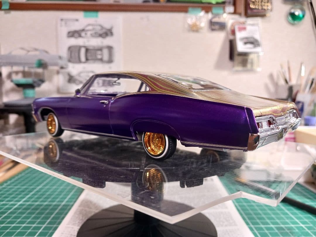 自動車 amt 1/25 1967 impala ss lowrider