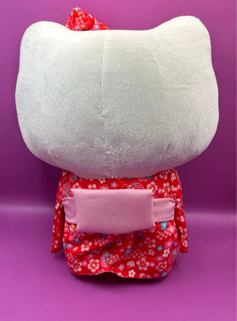 着物姿　ハローキティ　ぬいぐるみ2点セット　ちりめん　和服　日本