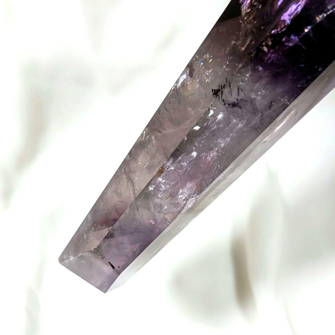 アメジスト磨き石（台座付き）