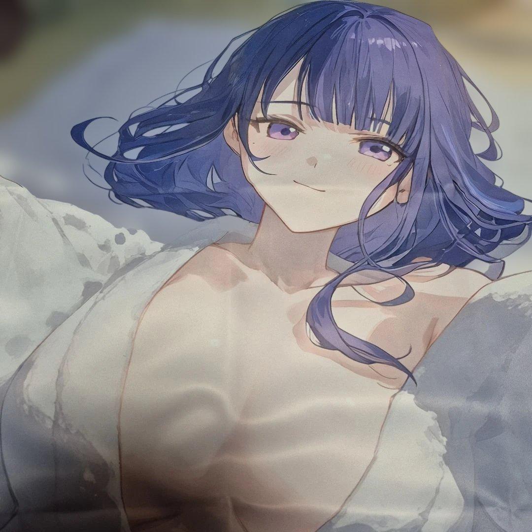 原神⚠️雷電将軍アニメキャラクター 和服風イラスト