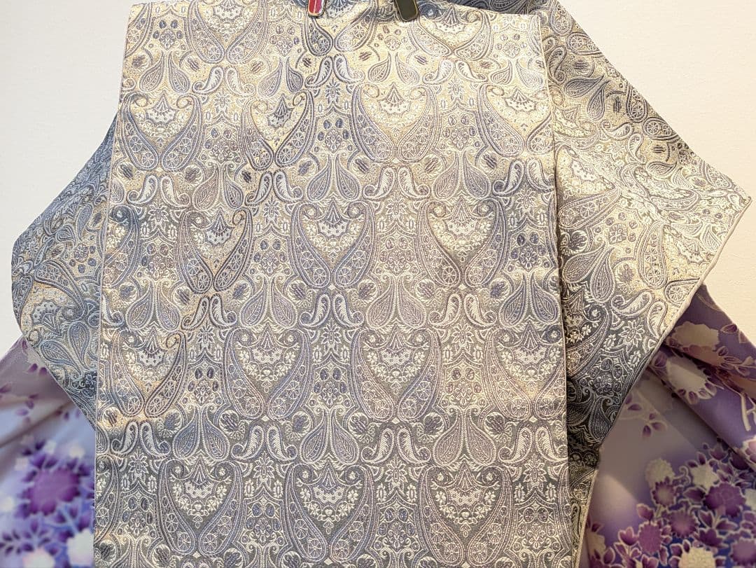 振袖フルセット 身丈155裄62 豪華振袖 暈し染め 銀彩 紫 逸品 成人式